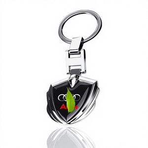 <span class=keywords><strong>Porte</strong></span>-clés créatif en résine fibre de carbone avec logo de voiture, pendentif boucle H et boucle articulée pour modification automobile OLIVER Fitment - Product Image 1