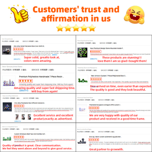 Set di dadi in resina Dnd poliedrica a 7 pezzi con bordo affilato 16mm fiori blu foglie verdi dungeon draghi per D & d - Product Image 6