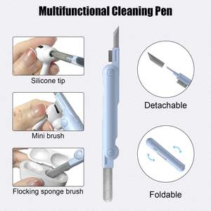 Buen gadget, nuevo cepillo de limpieza de teclado, limpiador de pantalla para ordenador, estuche para auriculares, herramienta de limpieza de auriculares, Kit de bolígrafo - Product Image 3