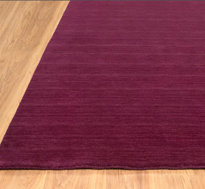 Tapis de sol bordeaux style Gabbeh en laine naturelle avec des lignes épurées et des nuances terreuses pour la décoration intérieure de la maison - Product Image 4