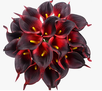 20 fleurs artificielles de lys calla bleu roi pour bouquets DIY de mariage, fête des Mères, Saint-Valentin, Thanksgiving, Noël