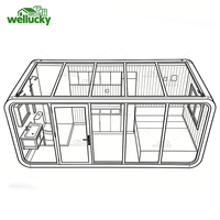 Maison préfabriquée Apple Cabin sur mesure, double vitrage, pod mobile portable pour camping en bord de mer, Airbnb
