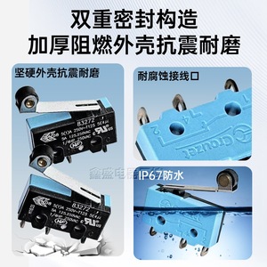 ไมโครสวิตช์ Crouzet รุ่น 83272 แบบ 3 ขา SPDT 250VAC พร้อมคันโยกแบบลูกกลิ้ง - Product Image 4
