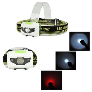 Lampe frontale LED 3W, lumière blanche et rouge, étanche, pour randonnée, camping, pêche, lampe de casque - Product Image 1