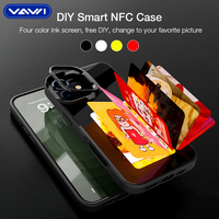 Étui de téléphone intelligent VAWI B234 HD avec écran E-Ink 4 couleurs, NFC et support d'objectif pour iPhone 13 14 15 16 17 Pro Max – Coque DIY