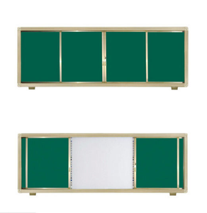 Planche coulissante scolaire couleur blanche/verte <span class=keywords><strong>tableau</strong></span> à <span class=keywords><strong>craie</strong></span> magnétique pour salle de classe multimédia - Product Image 1