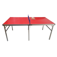 Planche de tennis en MDF pour table de ping-pong pliante intérieure-extérieure portable pour la maison et l'extérieur