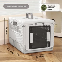 Sac de transport portable pour animaux de compagnie, grande capacité, pliable, pour chat et chien, cage respirante, transporteur aérien, en PP et PU, disponible en petite taille