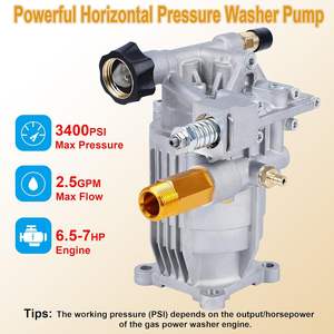 <span class=keywords><strong>Pompe</strong></span> à pression horizontale à arbre de 3/4 pouces, 3400 PSI, triple piston, vente en gros d'usine - Product Image 4