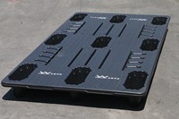 NEXARA Usine Personnalisation Directe Étanche à l'Humidité Euro Palette HDPE Renforcé par Soufflage 4 Voies Utilisation Palette Plastique pour le Stockage