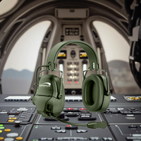 Casque audio supra-auriculaire haut de gamme Qualcomm ANC ENC BT 5.5 IPX-6 étanche pour pilote d'avion, casque de protection pour casque DB135