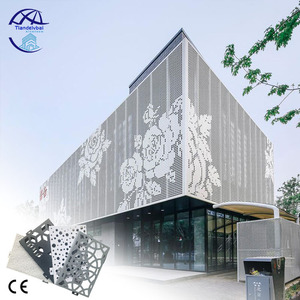 Système de bardage mural en aluminium perforé, <span class=keywords><strong>façade</strong></span> moderne, couleur personnalisée, panneau solide, pour villa, hall, <span class=keywords><strong>extérieur</strong></span>, imperméable - Product Image 6