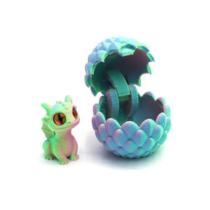 뜨거운 판매 3D 인쇄 냉동 계란 세트 다채로운 플라스틱 모델 장난감 액션 피규어 1:1 규모 새로운 도매 어린이 스트레스 모델 - Product Image 5