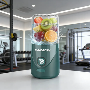 เครื่องปั่นน้ำผลไม้พกพาไร้สาย USB ขนาด 260 มล. ใบมีด SUS304 2 ใบ ปลอดสาร BPA ป้องกันการรั่วซึม ปรับความเร็วได้ ใช้บดน้ำแข็งได้ เหมาะสำหรับใช้งานกลางแจ้ง - Product Image 4
