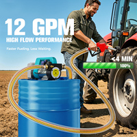 Pompe de transfert de carburant sans fil, pompe à siphon, pompe pour jerrycan, pour batterie 20V, arrêt automatique, 45L/min