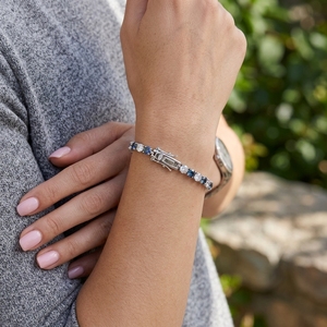 Bracelet chaîne tennis classique unisexe XingGuang Fine Jewelry en argent sterling 925 avec moissanite couleur D de 2 mm de large et certificat GRA - Product Image 4