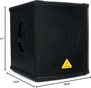 Subwoofer PA actif haute performance Behringer <span class=keywords><strong>EUROLIVE</strong></span> B1200D-PRO de 500 watts et 12 pouces avec crossover stéréo intégré - Product Image 6
