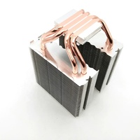 Dissipateur thermique à double tour à 4 tubes de type pince : Refroidisseur d'air modulaire haute performance à tubes en cuivre pur