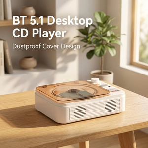 Reproductor de CD de Escritorio OEM ODM de Fábrica, BT 5.1, 2600mAh Recargable, Sonido HiFi de 9W, Logotipo Personalizado, Venta al Por Mayor, <span class=keywords><strong>Discman</strong></span> Portátil - Product Image 2