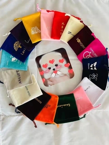 Suede Bag Guasha Stone Bag Velvet Cloth Bag - Product Image 4