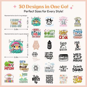 Pegatinas de Transferencia Térmica DTF Listas para Presionar - Diseño Personalizado al por Mayor, Impermeables y Lavables para Camisetas y Sudaderas de Bebé - Product Image 3