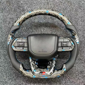 Volant en fibre de carbone forgée pour Toyota LC Hilux, couverture de volant OEM, amélioration du volant - Product Image 2