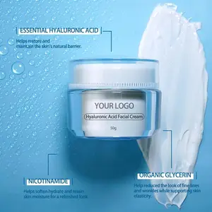 Facial Cream Moisturizer Lotion Anti Aging Skincare Whitening Hydrating Hyaluronic Acid Cream Smooth And Repair The Skin