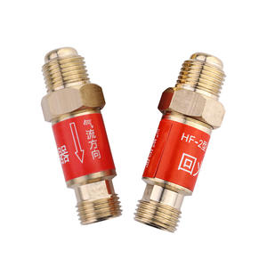 Vanne de torche de soudage en cuivre plaqué Tuosen Hardware Tools, type HF 2, pour gaz acétylène, avec dispositif anti-retour de flamme - Product Image 1