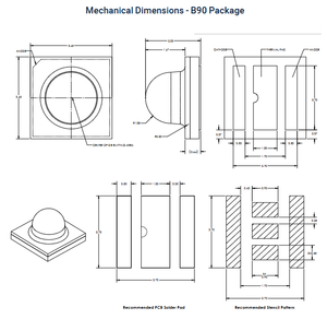 LUMINUSs SST-10-IR-B130-K850-00 1.5V 1.5A 130 Infrared <b>High</b> <b>Power</b> IR <b>LED</b> 850nm 35x35mm Substrate Dimmable - Product Image 6