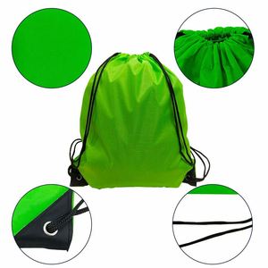 Nice Color Polyester Double <b>String</b> Handbag Shoe Dust Sport Storage Drawstring <b>Bag</b> - Product Image 3