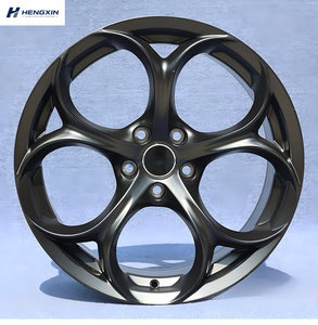 Cerchi in Lega di Alta Qualità da 19 Pollici, <span class=keywords><strong>Grigio</strong></span> Opaco, per Auto Passeggeri, PCD5x110mm ET 34/30mm CB 65.1mm, Adatti per <span class=keywords><strong>Alfa</strong></span> <span class=keywords><strong>Romeo</strong></span> - Product Image 1