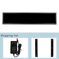 Écran LCD en barre, carte pilote Android 11, lecture automatique USB, écran publicitaire LCD H/D en barre, moniteur ultra large 12,3 pouces 24 pouces