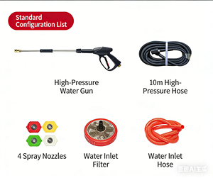 Nettoyeur haute pression Easy Start 200Par 7,5HP avec pompe AR, alimenté à l'essence, pour les chantiers extérieurs, les tâches de nettoyage professionnelles - Product Image 4