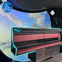 Simulateur de vol en réalité virtuelle JC Dome Cinema avec écran LED à taux de rafraîchissement élevé 3840Hz, diamètre personnalisable, fauteuil de cinéma