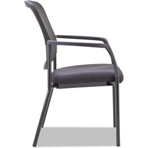 Chaise d'appoint empilable Alera ALE en maille moderne, pliable, en plastique noir, pour la maison, le bureau, la chambre, l'hôtel, le salon, les conférences - Product Image 4