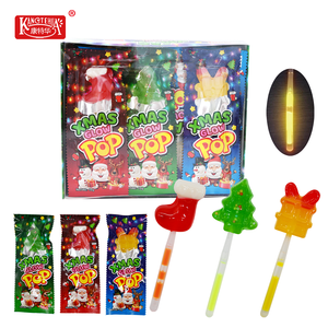 Sucettes lumineuses de Noël, bonbons durs multicolores aux fruits, bonbons durs aux fruits en bâtonnets, emballage en boîte, bonbons durs multicolores - Product Image 1