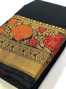 Rich Look Designer Party Wear Saree en soie du sud de l'Inde avec chemisier pièce femmes portent Sari pas cher bas prix en gros Surat ApparelGarment - Product Image 2