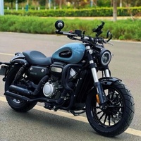 Asiento de Motocicleta Jinjila Curiser de 300cc Modificado Retro con Esquema de Color Rojo Rosa Usado, con Velocidad Máxima de Más de 80 km/h para Mayor Comodidad