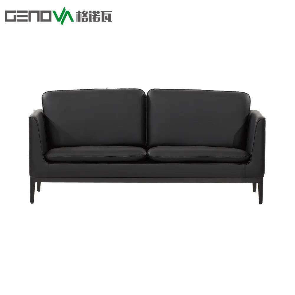 Modern luxury office furniture modular office sofa PU leather sofa 1 3 person sectional couch