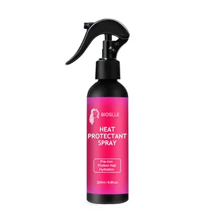 BIOSLLE Private Label Professional Sulfate Free Argan Oil Hair Heat Protector Protectant Spray Protect Up To 450 F For Flat Iron