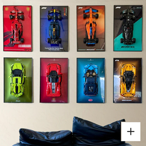 Cadre d'affichage mural compatible pour blocs de construction, 80 cm, pour Mercedes F1, McLaren, Red Bull, Ferrari, en boîte, vente en gros transfrontalière - Product Image 1