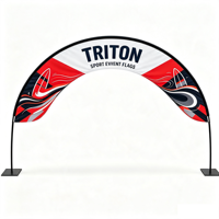 Tringle à drapeau réglable TRITON de qualité professionnelle avec drapeaux imprimés sur mesure pour les portes de course