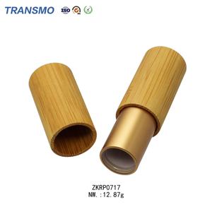 Conteneur de baume à lèvres en bambou écologique haut de gamme, tubes de rouge à lèvres compostables et biodégradables avec bouchon à vis pour cosmétiques - Product Image 5
