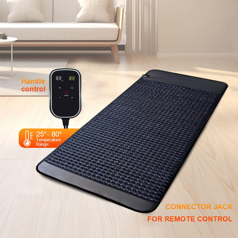 ORANGLES OEM/ODM PEMF Crystal Therapy Mat | 1-30Hz Adjustable Frequency with Korean Amethyst & Bio Rainbow Infrared Heating – Full Body Wellness Mat for Pain Relief & Relaxation (Qatar) - angled perspective - presenting advantages - Image 4 of 6 | fits any environment | Purchase OEM/ODM PEMF Crystal Therapy Mat | 1-30Hz Adjustable Frequency with Korean Amethyst & Bio Rainbow Infrared Heating – Full Body Wellness Mat for Pain Relief & Relaxation (Qatar) Michigan | Free Shipping ORANGLES