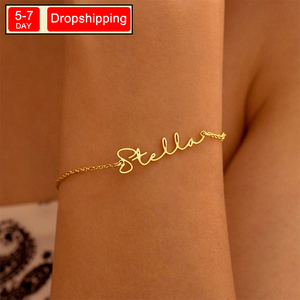Nuovo Braccialetto con Ciondolo Personalizzato North in Acciaio Inossidabile, Regalo per la Mamma, Ciondolo con Nome Personalizzato, Braccialetti per Coppie da Donna - Product Image 1