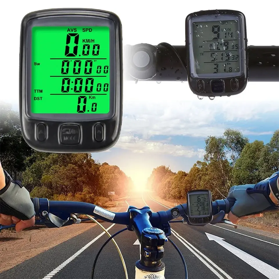 Умный большой экран велосипедный одометр велосипедный навигатор велосипедный компьютер беспроводной цифровой GPS велосипедный спидометр