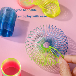 Nouvelle spirale arc-en-ciel à paillettes brillantes, spirale magique pour enfants, spirale arc-en-ciel miniature en gros - Product Image 4
