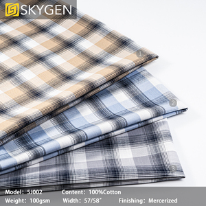 High Quality 100% <strong>Cotton</strong> <strong>Yarn</strong> <strong>Dyed</strong> Check Woven Shirting <strong>Fabric</strong> - Product Image 6