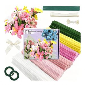 Kit de Arte Educativo DIY: Material de Limpiapipas de Terciopelo de 10mm para Proyectos de Manualidades y Decoraciones Creativas con Limpiapipas para Niños - Product Image 5
