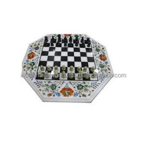 Attractive Design Marble Chess Board Handmade Makrana Marble Chess Customized Shape Chess Board at <b>Best</b> Price - Product Image 1